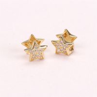 Micro Diamond-studded Star Ear Buckle Ins Fashion Temperament Earrings Accessories Wholesale main image 4