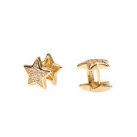 Micro Diamond-studded Star Ear Buckle Ins Fashion Temperament Earrings Accessories Wholesale main image 6