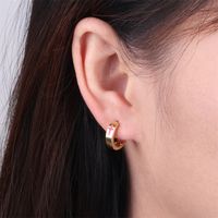 Cross Dripping Earrings New Trendy Gold-plated Copper Ear Buckle Wholesale main image 1