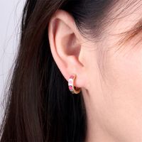 Love Dripping Oil Copper Earrings Temperament Ins Ear Buckle New Trendy Earrings Wholesale main image 1