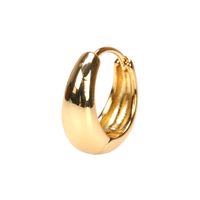 Water Drop Circle Earrings Temperament Design Sense Ear Ring Simple Copper Gold-plated Ear Buckle Wholesale main image 5