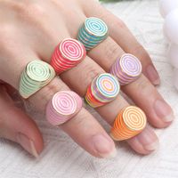 Candy Color Dripping Oil New Trendy Fashion Ring Personalized Decorative Ring Jewelry Wholesale main image 1