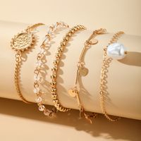 Europäischer Und Amerikanischer Grenz Überschreiten Der Barockschmuck Perlen Rundes Stück Armband Fünfteiliges Geometrisches Perlen Armband Set sku image 1