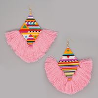 Cross-border Miyuki Bead Hand-woven Indian Ethnic Style Furry Big Circle Exaggerated And Personalized Earrings For Women sku image 1