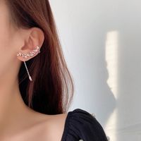 Pendientes De Diamantes Coreanos Pendientes De Cobre De Estilo Frío Con Personalidad De Moda sku image 2