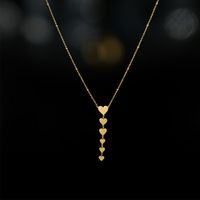 French Style Simple Style 14k Gold Malachite Stainless Steel Necklace Female Trend New Versatile Clavicle Chain Accessories sku image 3