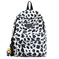 Korean Leopard Print Backpack All-match Light Travel Small Backpack sku image 5