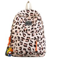 Korean Leopard Print Backpack All-match Light Travel Small Backpack sku image 6