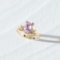 European And American Fashion Jewelry Crystal Frog Ring sku image 1