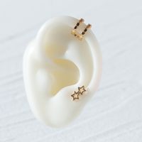 Qingdao Davey European And American Fashion Jewelry Minimalist Star Ear Clips And Ear Studs Women's Unilateral Earrings Earring Set sku image 1