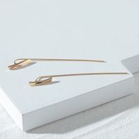 Fashion Jewelry Exaggerated Long Stud Earrings Front And Back Earrings sku image 1