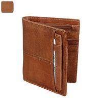Short Retro Wallet Oil Wax Leather Wallet Wholesale Rfid Anti-theft Brush Leather Wallet sku image 2