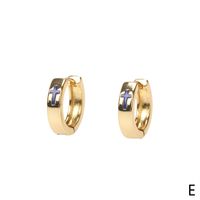 Cross Dripping Earrings New Trendy Gold-plated Copper Ear Buckle Wholesale sku image 5