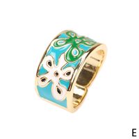 Enamel Color Flower Drip Opening Ring Fashion Ring Cross-border Jewelry Wholesale sku image 5