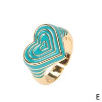 Candy Color Love Enamel Ring Female Fashion Design Drop Oil Forefinger Ring New Fashion Factory In Stock sku image 3