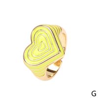 Candy Color Love Enamel Ring Female Fashion Design Drop Oil Forefinger Ring New Fashion Factory In Stock sku image 5