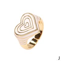 Candy Color Love Enamel Ring Female Fashion Design Drop Oil Forefinger Ring New Fashion Factory In Stock sku image 8