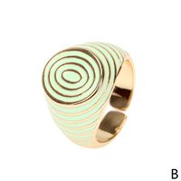 Candy Color Dripping Oil New Trendy Fashion Ring Personalized Decorative Ring Jewelry Wholesale sku image 2