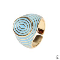 Candy Color Dripping Oil New Trendy Fashion Ring Personalized Decorative Ring Jewelry Wholesale sku image 5