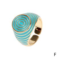 Candy Color Dripping Oil New Trendy Fashion Ring Personalized Decorative Ring Jewelry Wholesale sku image 6