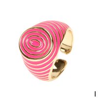 Candy Color Dripping Oil New Trendy Fashion Ring Personalized Decorative Ring Jewelry Wholesale sku image 9