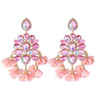 New Bohemian Color Diamond Flower Fearrings Personalized Jewelry Wholesale sku image 11