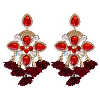 Nouveau Bohème Couleur Diamant Fleur Femme Boucles D'oreilles Personnalité Accessoires En Gros sku image 10