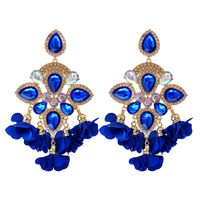New Bohemian Color Diamond Flower Female Earrings Personality Accessories Wholesale sku image 8