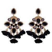 Nouveau Bohème Couleur Diamant Fleur Femme Boucles D'oreilles Personnalité Accessoires En Gros sku image 11