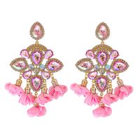 New Bohemian Color Diamond Flower Female Earrings Personality Accessories Wholesale sku image 14