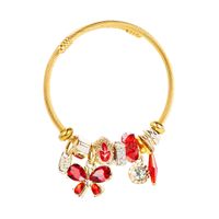 Wholesale Jewelry Fashion Alloy Rhinestone Rhinestones Glass 14K Gold Plated Plating Bracelets main image 6