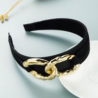Heming Headband Japanese And Korean Simplicity And Exaggeration Personality Metal Chain Headband Female Online Influencer Hot Korean Style Face Wash Hair Accessories main image 3