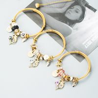 European And American Fashion & Trend Special-interest Design Personalized Diy Multi-element Bracelet Women's Simple Gold Bracelet Wrist Ring Accessories main image 3