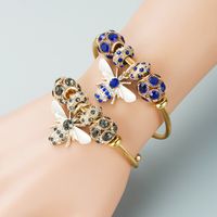 Wholesale Jewelry Fashion Alloy Titanium Steel Rhinestones 14K Gold Plated Plating Bracelets main image 3