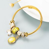 Japanese And Korean Diy Beaded Shell Multi-element Adjustable Bracelet Accessories Golden Dora Bracelet Ethnic Style Bracelet main image 4