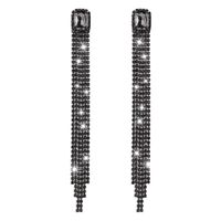 Boucles D&#39;oreilles Longues Exagérées Griffe Chaîne Gland Boucles D&#39;oreilles Pleines De Diamants Discothèque Punk Personnalité Boucles D&#39;oreilles main image 3