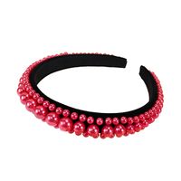 European And American New Vintage Pearl Headband High-end Fashion Sponge Hairpin Cross-border Hot Sale Personality Hair Band Ladies main image 6