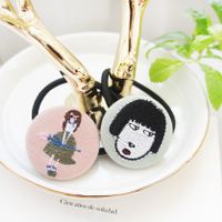 New Children's Hair Rope Cute Embroidered Bag Buckle Children's Hair Tie Wholesale main image 4
