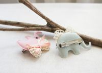 Cute Baby Elephant Korean Children's Hairpin Duckbill Clip Children's Bow Hair Accessories main image 3