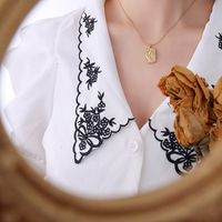 Marka French Star Haoyue Galaxy Anhänger Schmuck Halskette Schlüsselbein Kette Titans Tahl Material Überzogen 18 Karat Gold Weiblich P082 main image 5