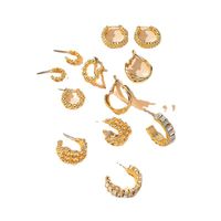 6 Pairs Of Basic Hoop Earrings Multi-piece Set Autumn And Winter New Fashion Earrings main image 6