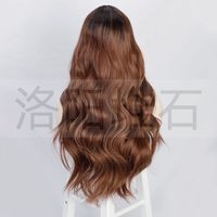 Wig European And American Ladies Wig Long Curly Hair Small Lace Big Wave Synthetic Wigs Foreign Trade Wig Wigs In Stock main image 4