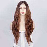Wig European And American Ladies Wig Long Curly Hair Small Lace Big Wave Synthetic Wigs Foreign Trade Wig Wigs In Stock main image 6