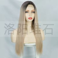 Wigs Ladies Wigs Long Straight Hair Chemical Fiber Headgear Wigs Wholesale main image 3