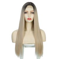 Wigs Ladies Wigs Long Straight Hair Chemical Fiber Headgear Wigs Wholesale main image 6