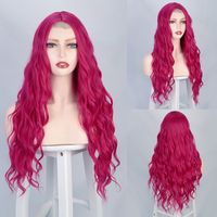 Wigs European And American Women's Wigs Small Lace Long Curly Hair Water Ripples Headgear main image 1