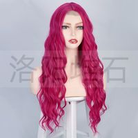 Wigs European And American Women's Wigs Small Lace Long Curly Hair Water Ripples Headgear main image 4