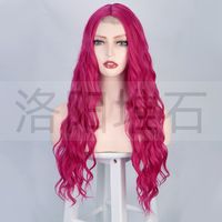 Wigs European And American Women's Wigs Small Lace Long Curly Hair Water Ripples Headgear main image 5