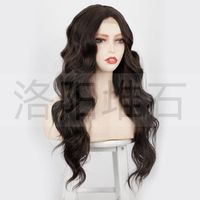 Wig European And American Ladies Wig Small Lace Front Lace Medium Long Curly Hair Synthetic Wigs Lace Wigs Wig main image 4