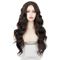 Wig European And American Ladies Wig Small Lace Front Lace Medium Long Curly Hair Synthetic Wigs Lace Wigs Wig main image 6